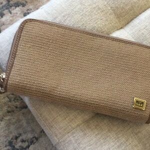The Sak Tan Woven Wallet